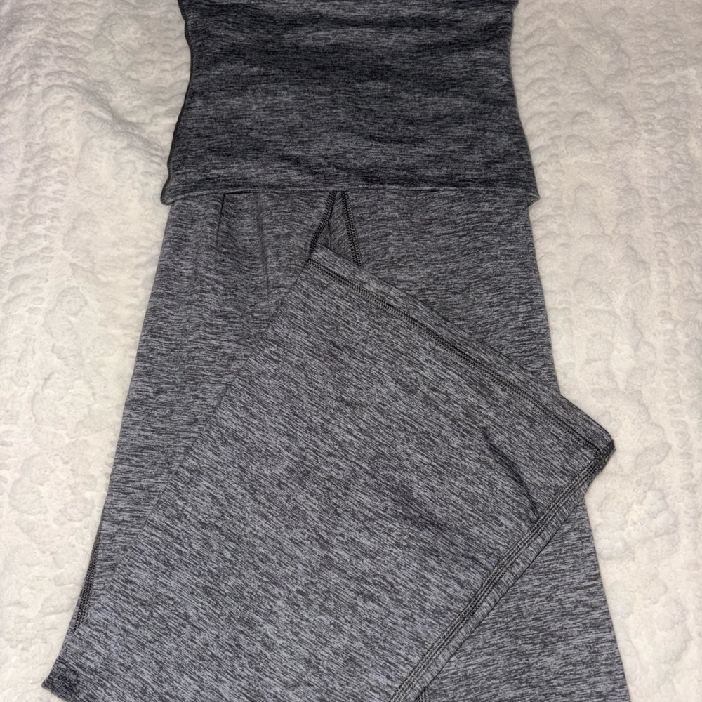 gray ae fold over leggings